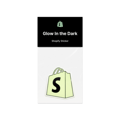 Glow In the Dark Shopify Sticker