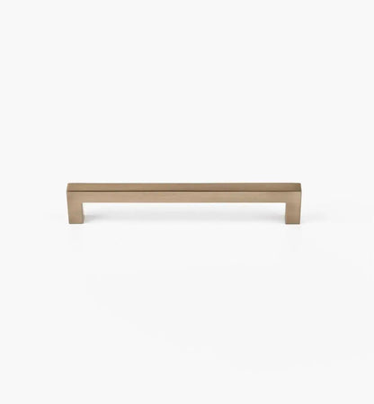 Squared Champagne Bronze Cabinet Handles: Elegant Hardware for Kitchen & Furniture | Handcrafted Décor Brass Cabinet Pull - Drawer Pulls