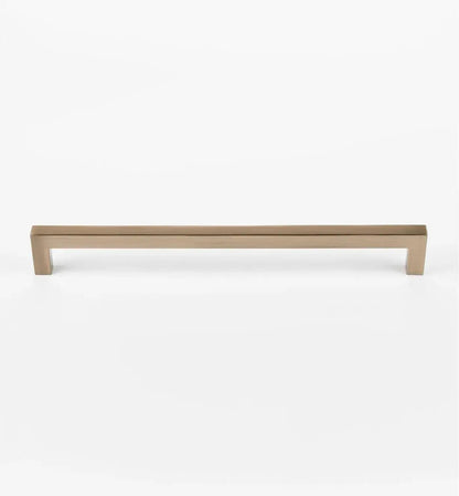 Squared Champagne Bronze Cabinet Handles: Elegant Hardware for Kitchen & Furniture | Handcrafted Décor Brass Cabinet Pull - Drawer Pulls