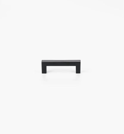 Squared Matte Black Cabinet Handles: Elegant Hardware for Kitchen & Furniture | Handcrafted Décor Brass Cabinet Pull - Drawer Pulls