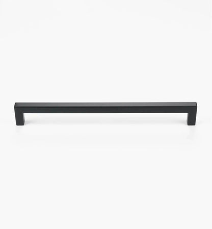 Squared Matte Black Cabinet Handles: Elegant Hardware for Kitchen & Furniture | Handcrafted Décor Brass Cabinet Pull - Drawer Pulls