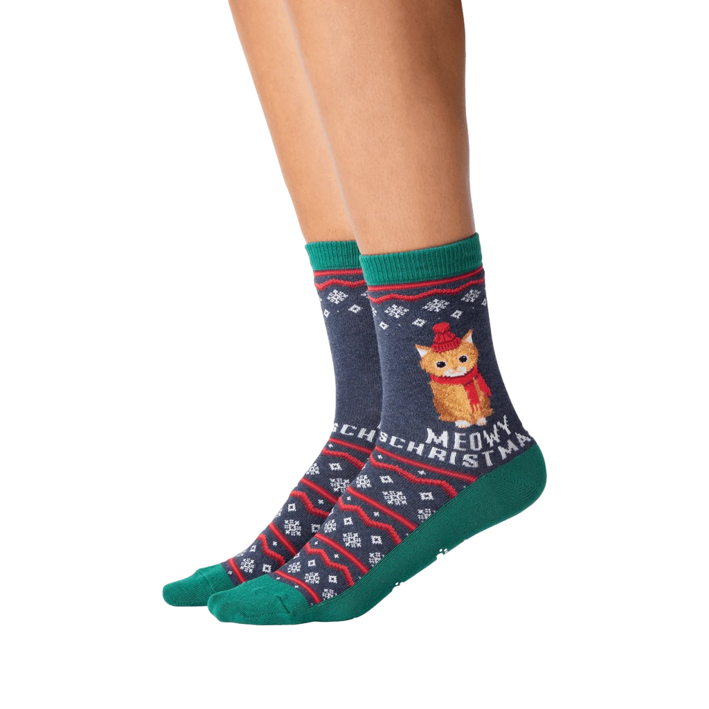Meowy Christmas Non-Skid Slipper