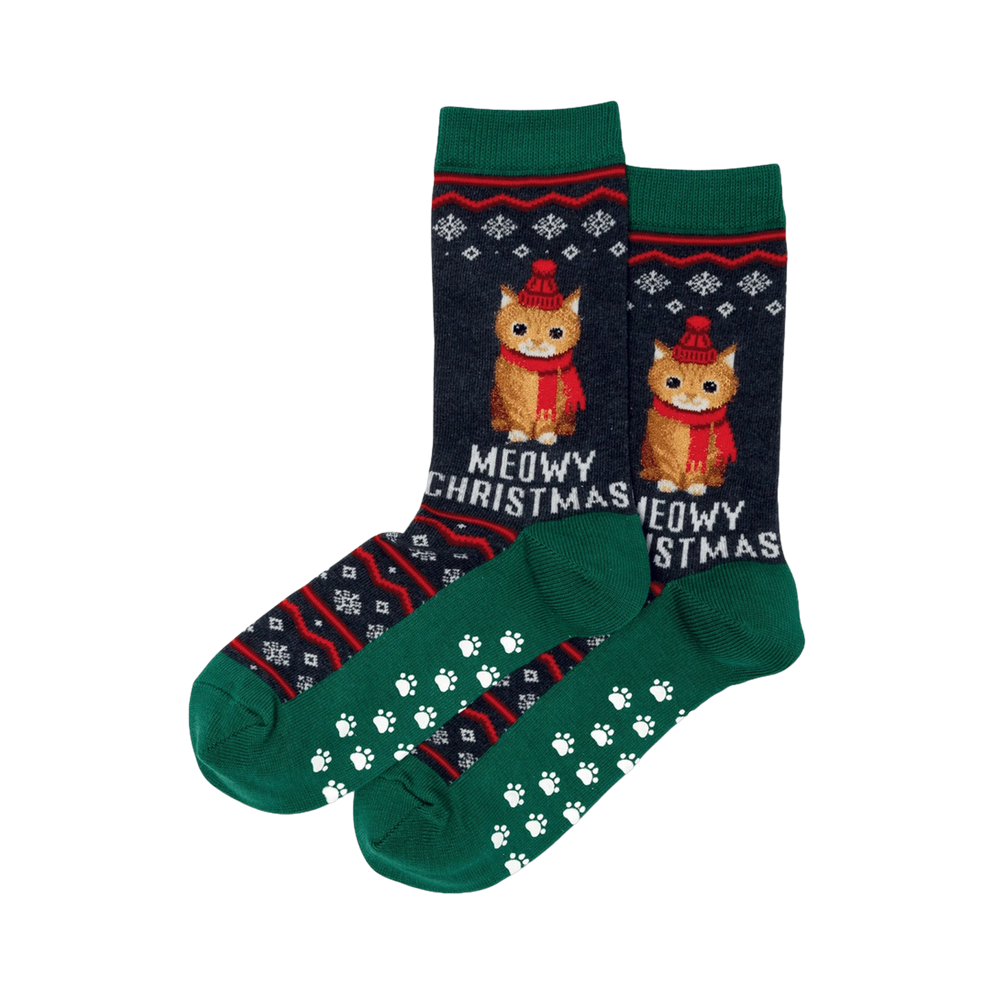Meowy Christmas Non-Skid Slipper