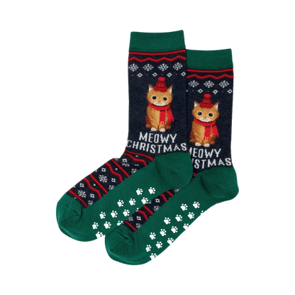 Meowy Christmas Non-Skid Slipper