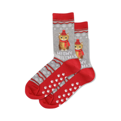 Meowy Christmas Non-Skid Slipper