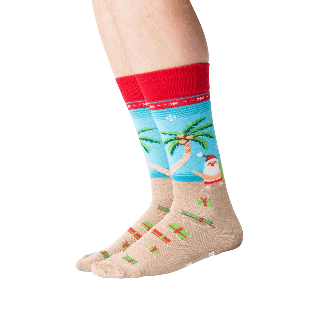 Surfing Santa Non-Skid Slipper