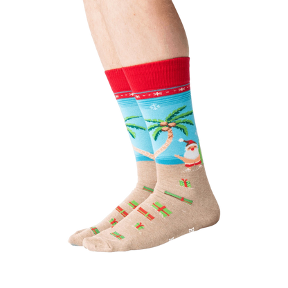 Surfing Santa Non-Skid Slipper