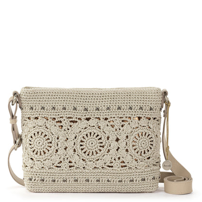 Melrose Crossbody - Hand Crochet - Natural Medallion