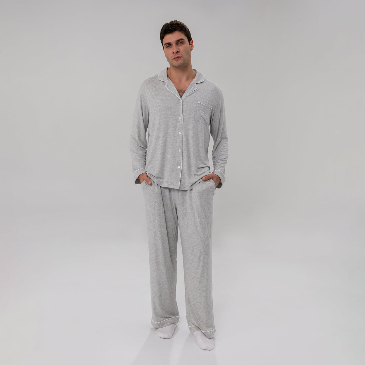 Men's Luxe Bamboo Long PJ Set