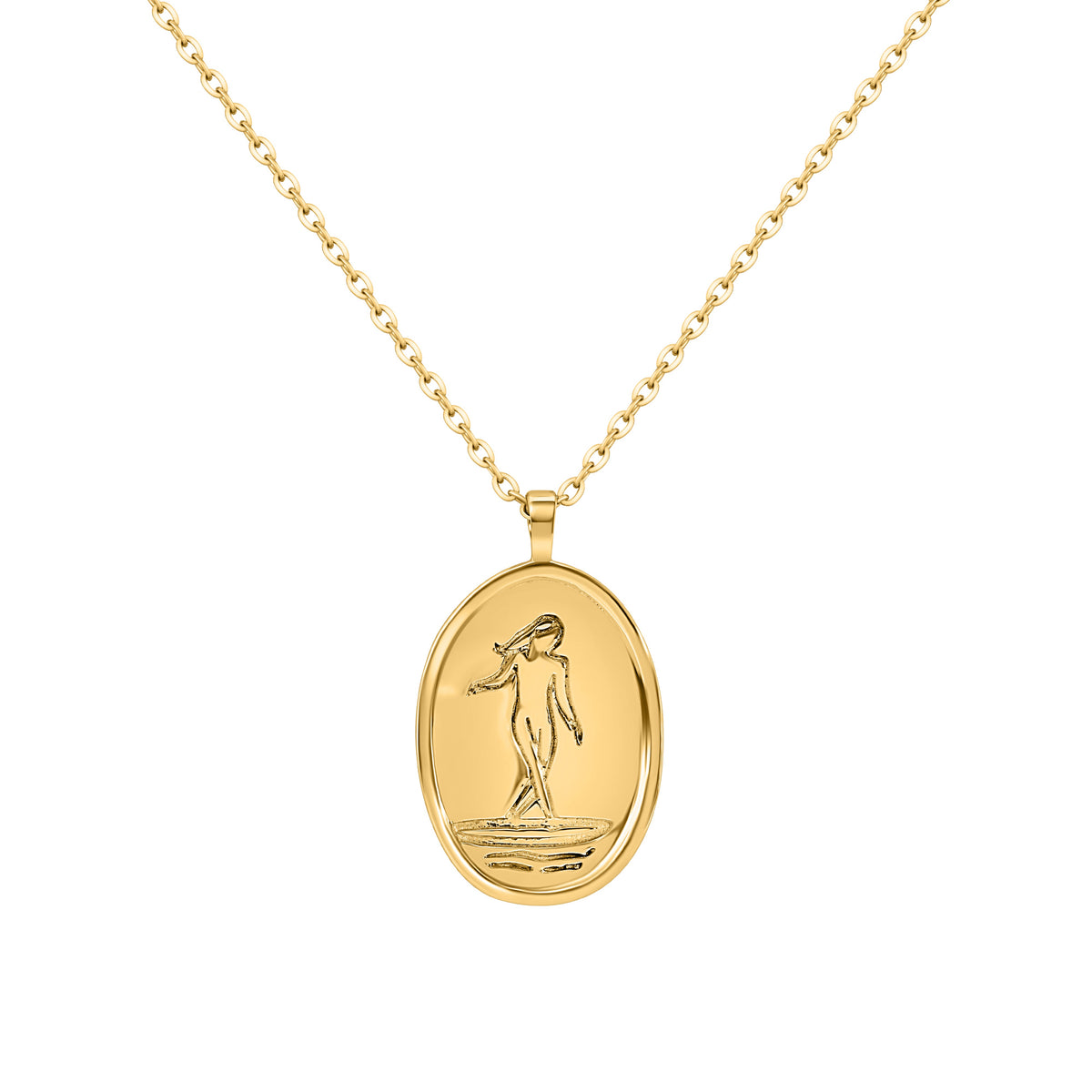 Longboarder Medallion Necklace
