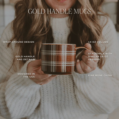 Mrs 14 oz Gold Handle Coffee Mug