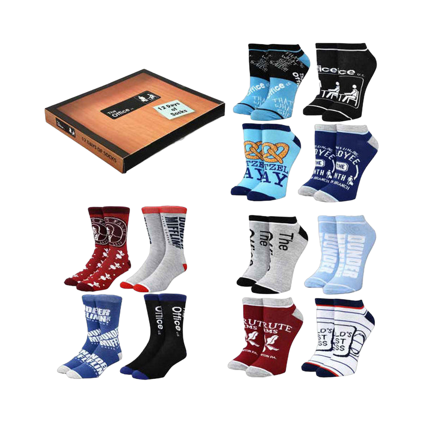 The Office 12 Days of Socks Box Set