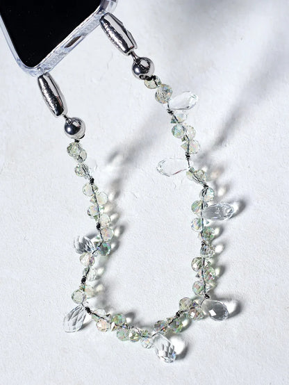Ossa New York Faceted Crystal Wristlet