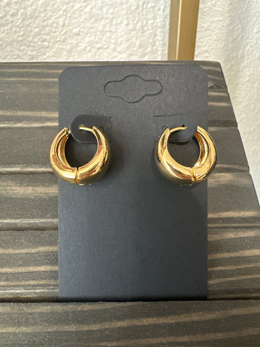 Gold Classic Hoop