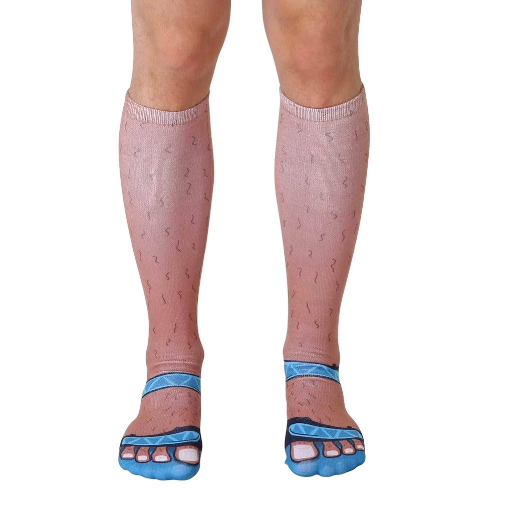 Socks & Sandals Tan