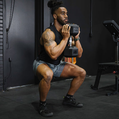 20 LB Rubber Hex Dumbbells