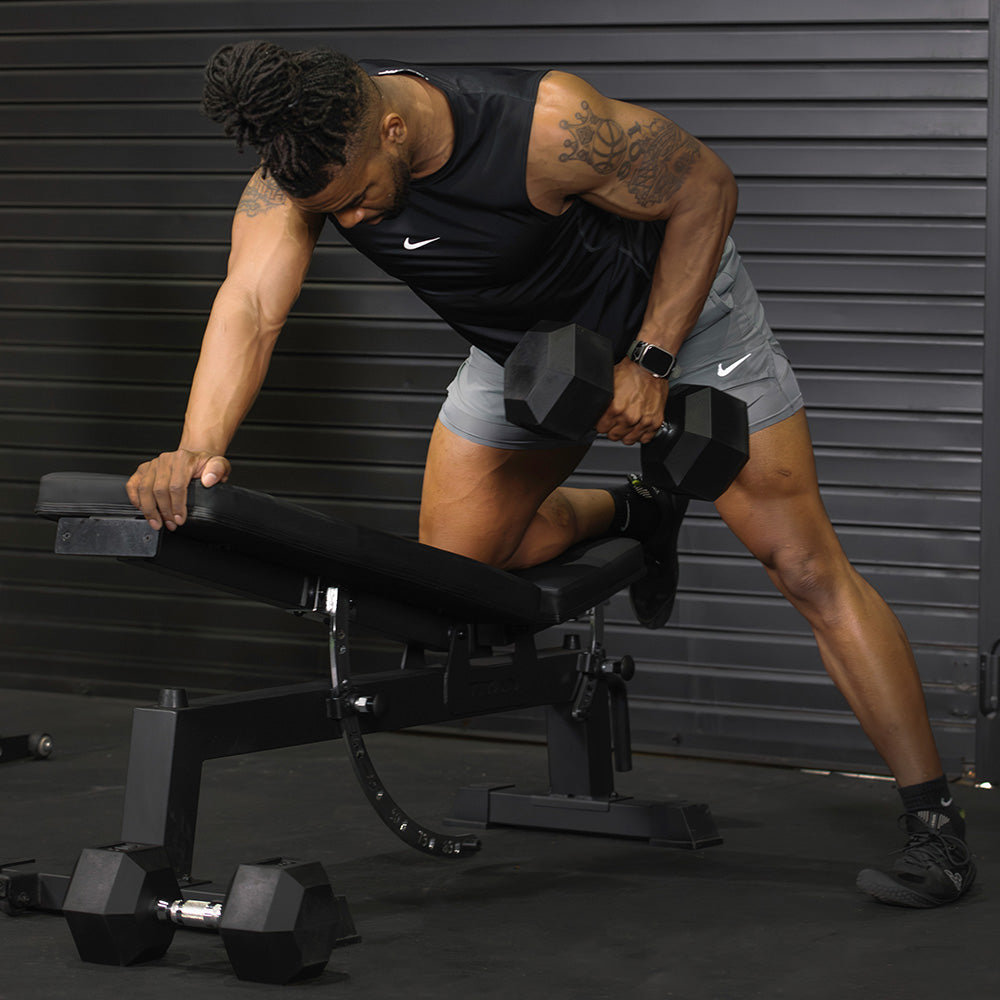 20 LB Rubber Hex Dumbbells