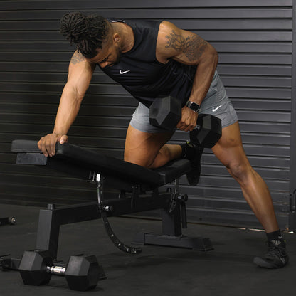 20 LB Rubber Hex Dumbbells
