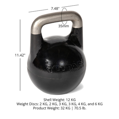12 KG - 32 KG Adjustable Competition Style Kettlebell