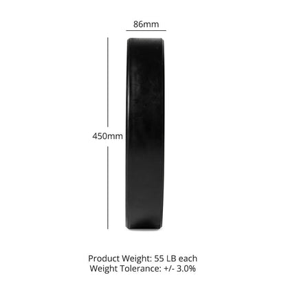 55 LB Single Economy Bumper Plate