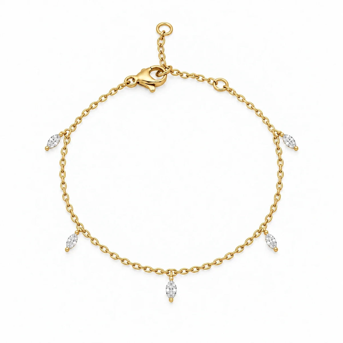 Marquise CZ Drop Bracelet