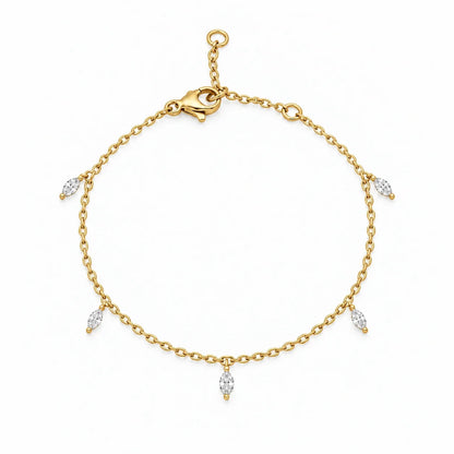 Marquise CZ Drop Bracelet