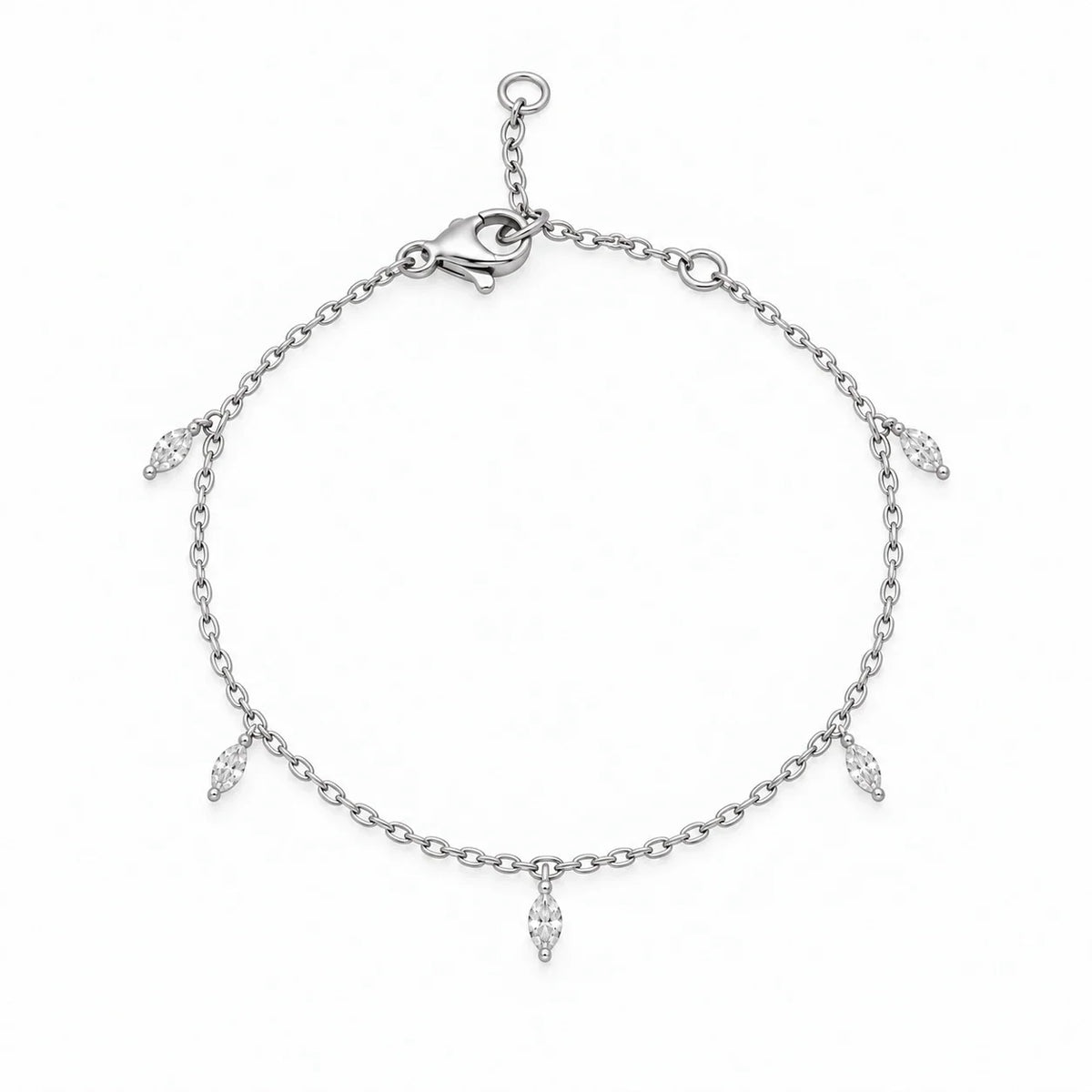 Marquise CZ Drop Bracelet