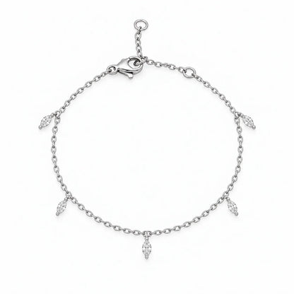 Marquise CZ Drop Bracelet