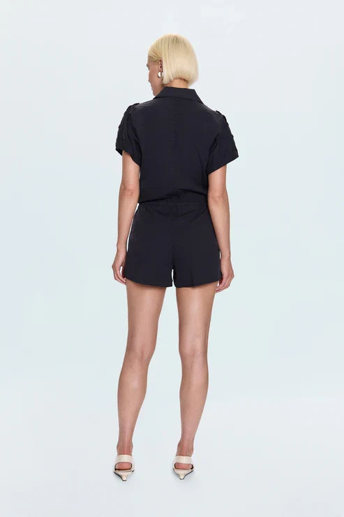 Pistola Meg Short Sleeve Zip Front Romper