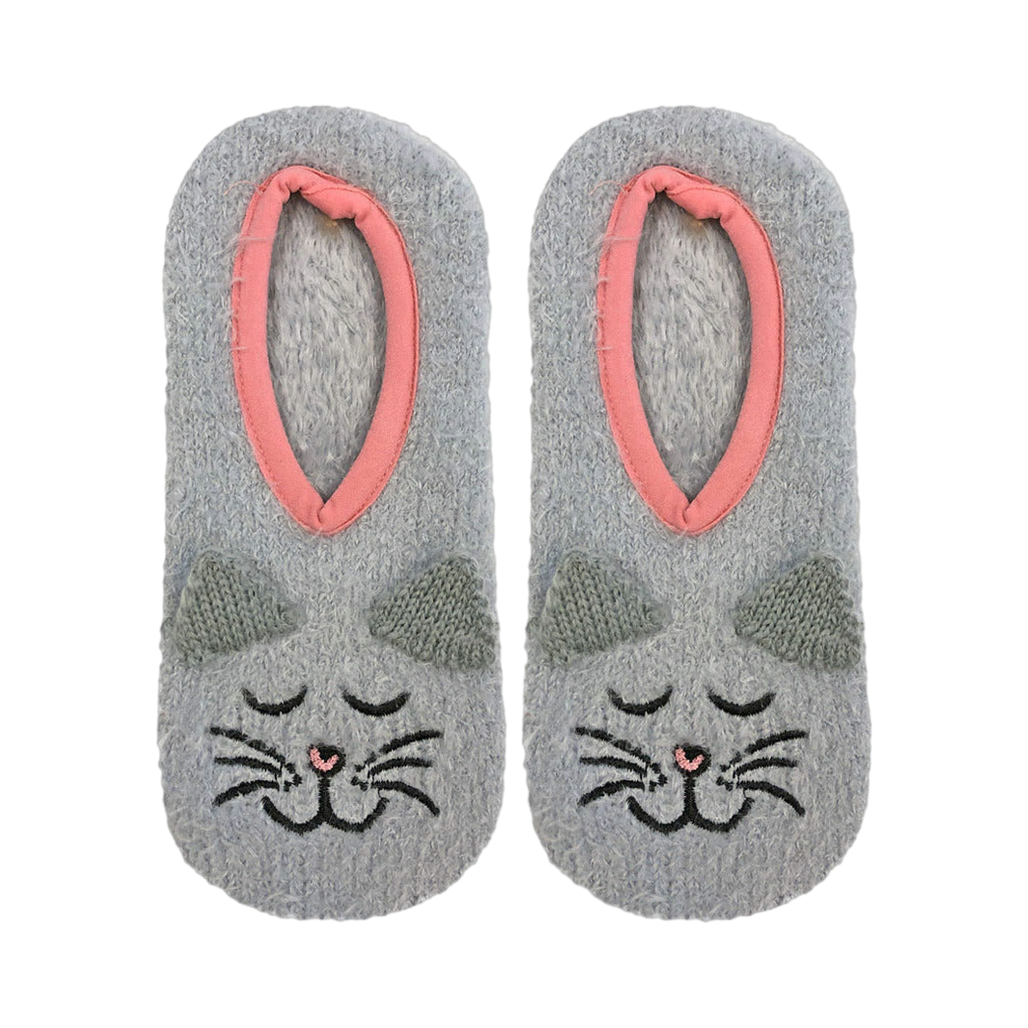 Fuzzy Cat Non-Skid Slipper