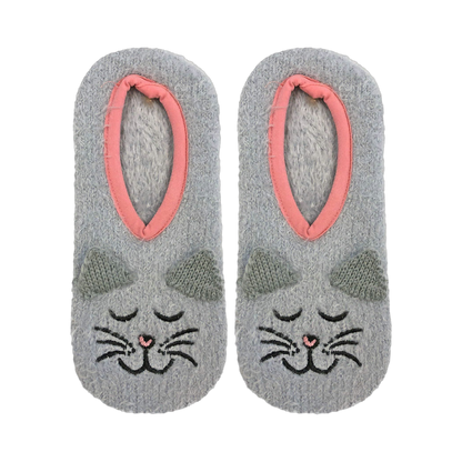 Fuzzy Cat Non-Skid Slipper