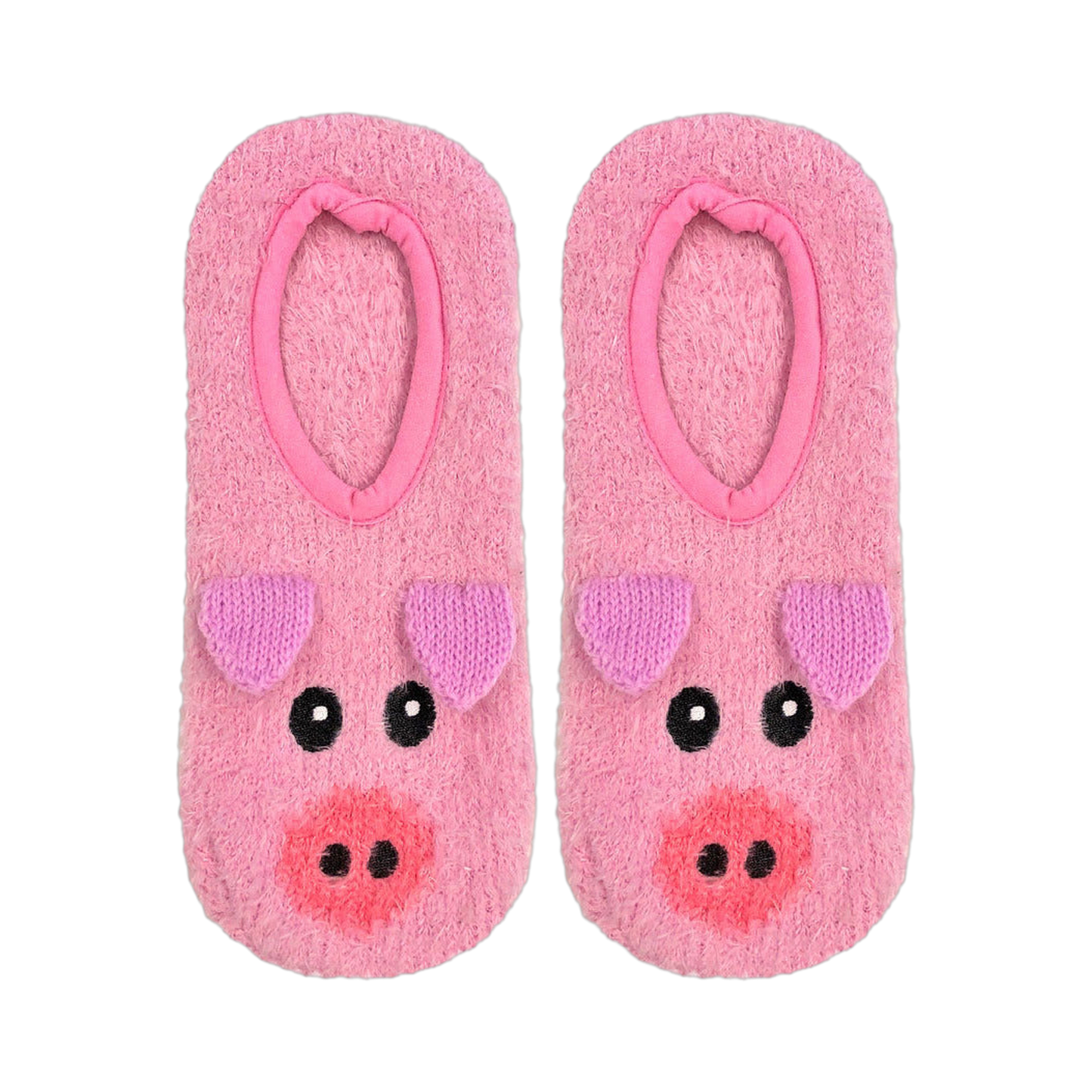 Fuzzy Pig Non-Skid Slipper