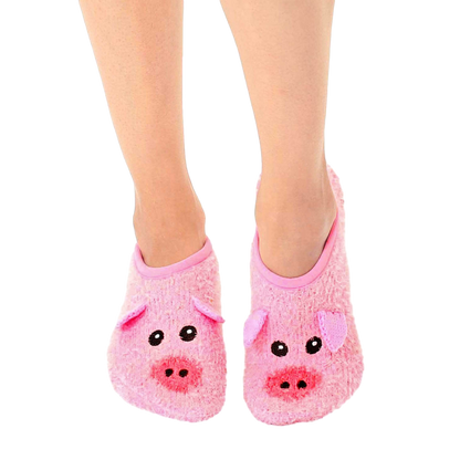 Fuzzy Pig Non-Skid Slipper