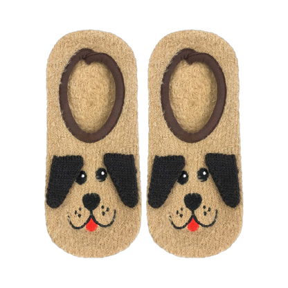 Fuzzy Dog Non-Skid Slipper