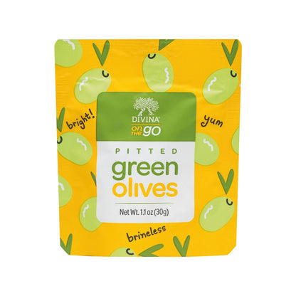 Pitted Italian Green Olives (40 Portion Packs)
