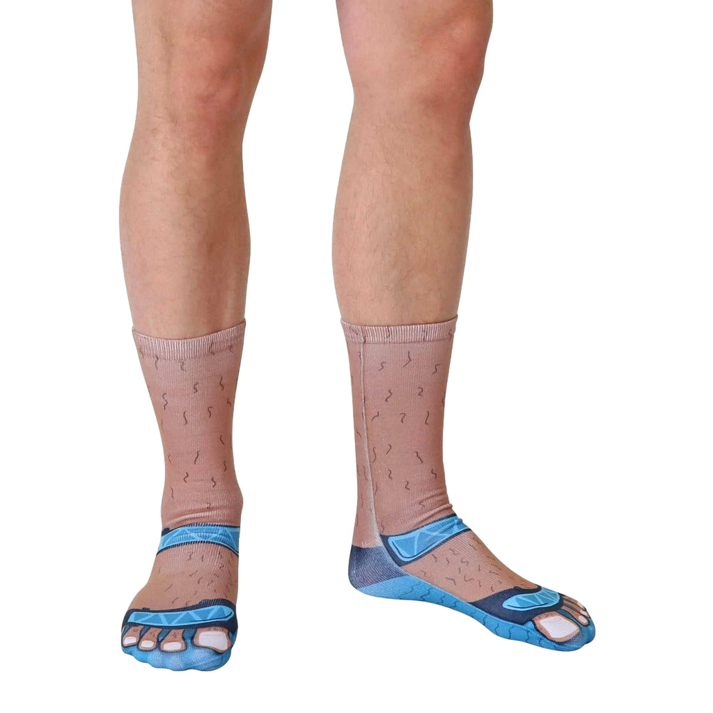 Socks and Sandals Tan