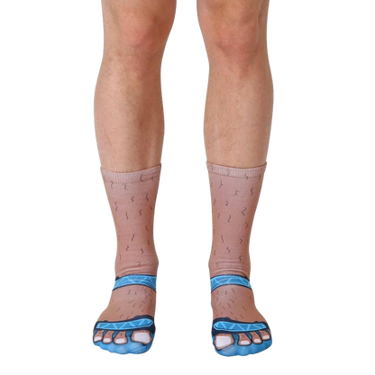 Socks and Sandals Tan
