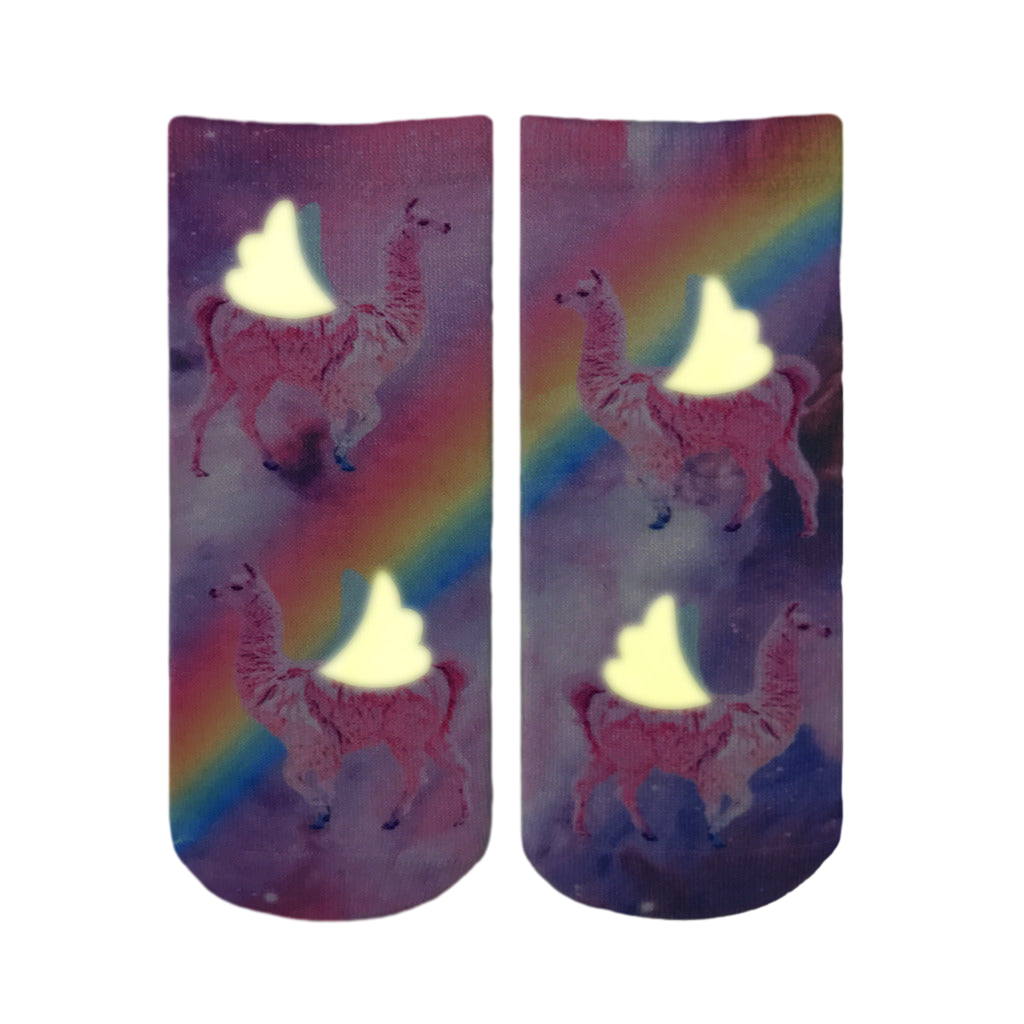 Rainbow Llamas Glow