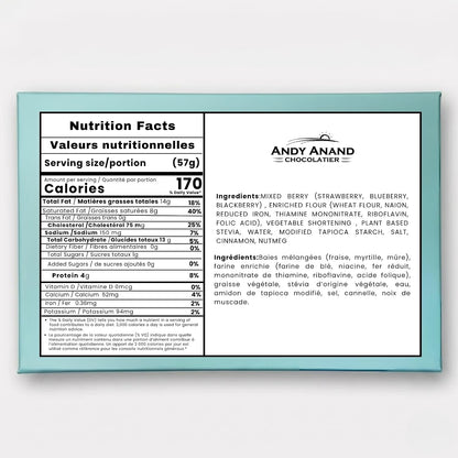 Andy Anand Sugar-Free Cake Sampler, 4 Flavors, 3.7 lb – Keto & Diabetic-Friendly, Cookies & Cream, Chocolate, Blueberry & Pineapple Gift