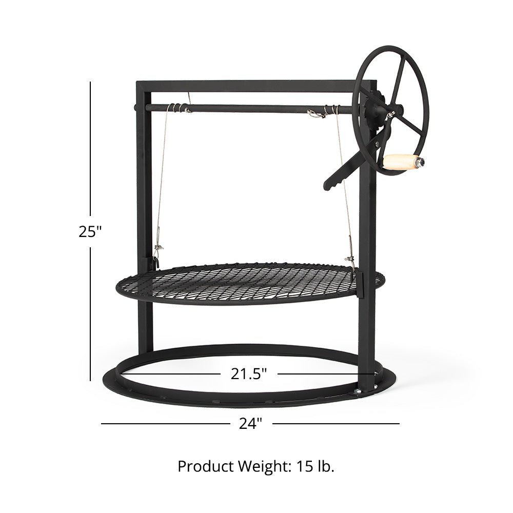 Adjustable Kettle-Style Grill Attachment