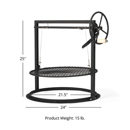 Adjustable Kettle-Style Grill Attachment
