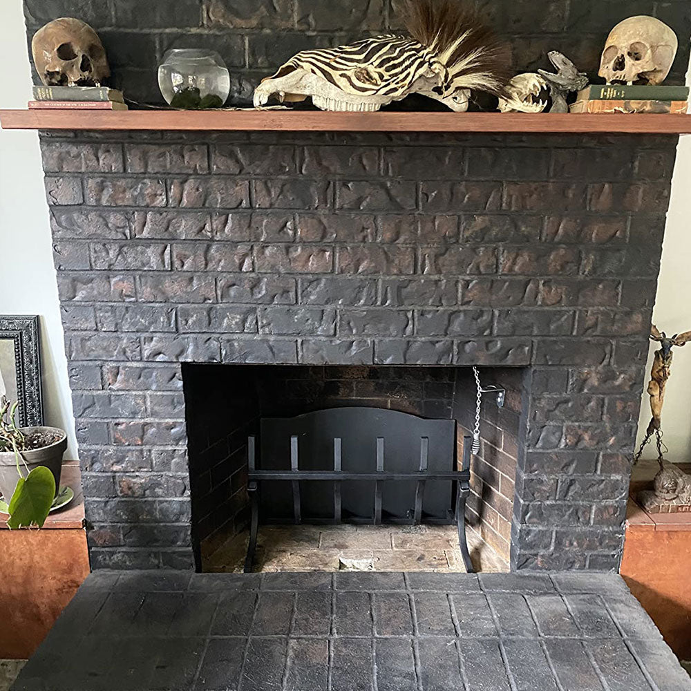 High-Efficiency Log Grate with Reflective Fireback