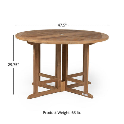 Luna Grade A Teak Folding Table