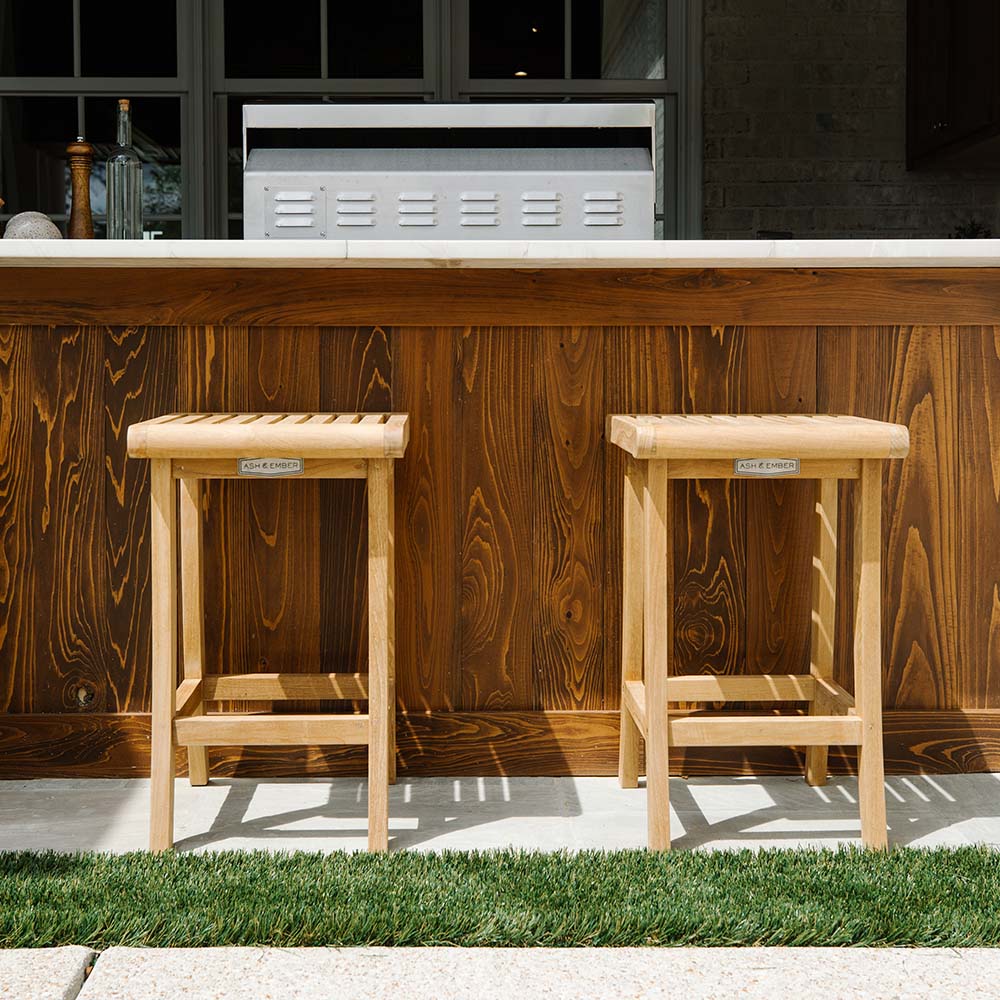 Acadia Grade A Teak Barstool
