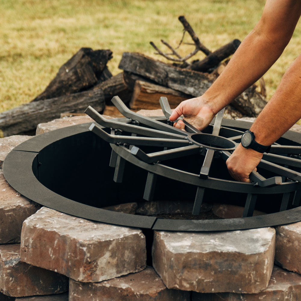 Wagon Wheel Fire Grates