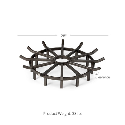 Wagon Wheel Fire Grates