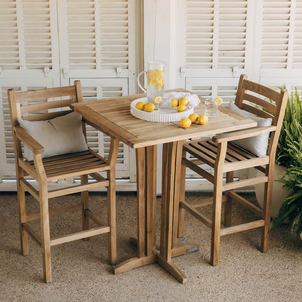 Acadia Grade A Teak Bar Armchair