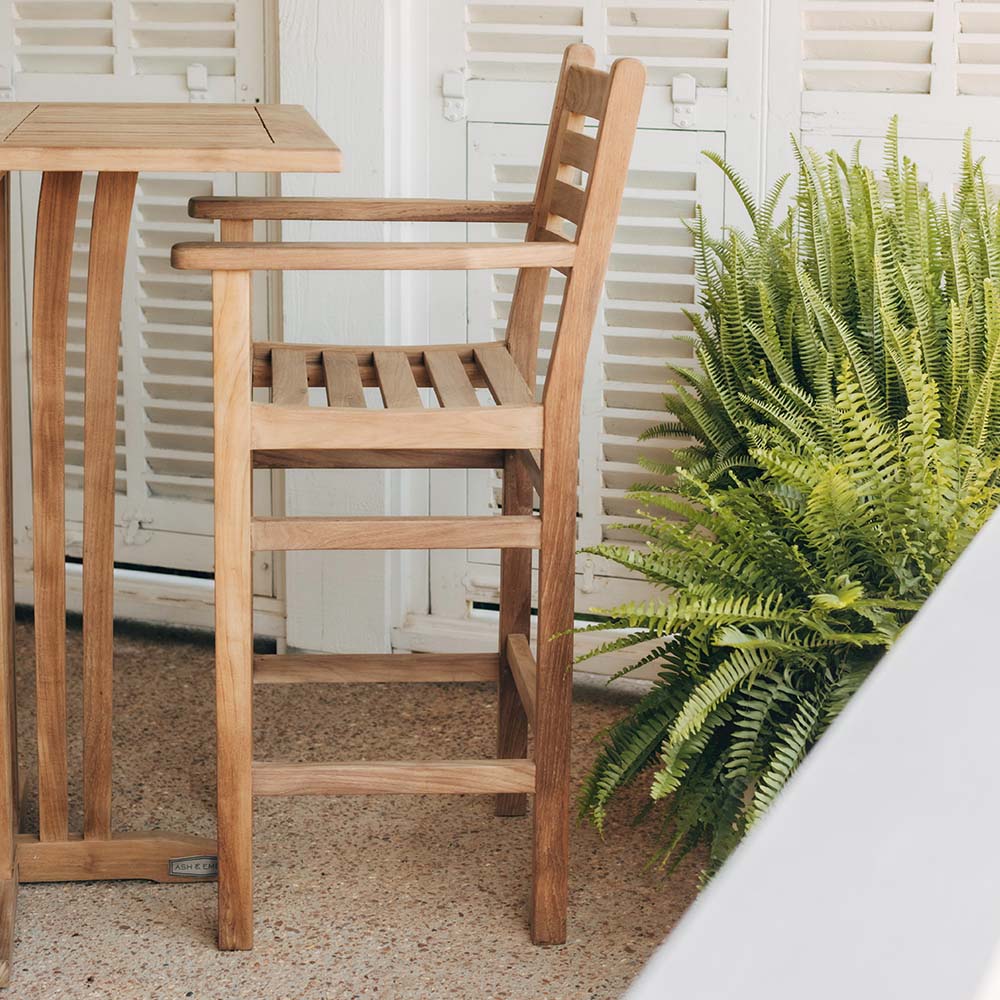 Acadia Grade A Teak Bar Armchair
