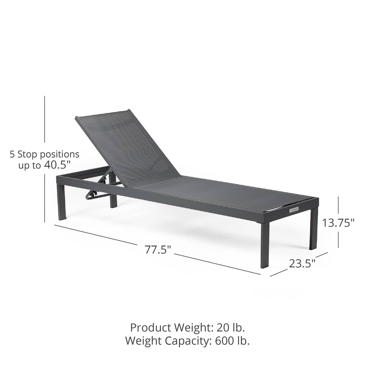 Caspian Reclining Sling Lounger