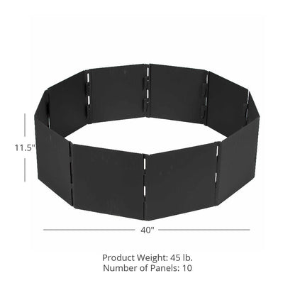 Foldable Panel Campfire Ring